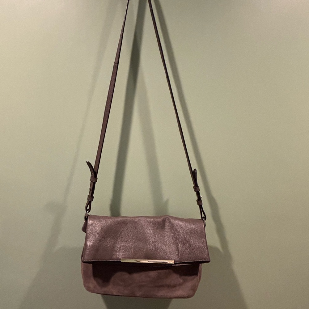 Banana Republic Leather and Suede Brown Crossbody Bag